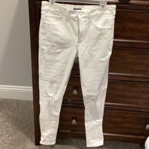 EXPRESS WHITE SKINNY JEANS